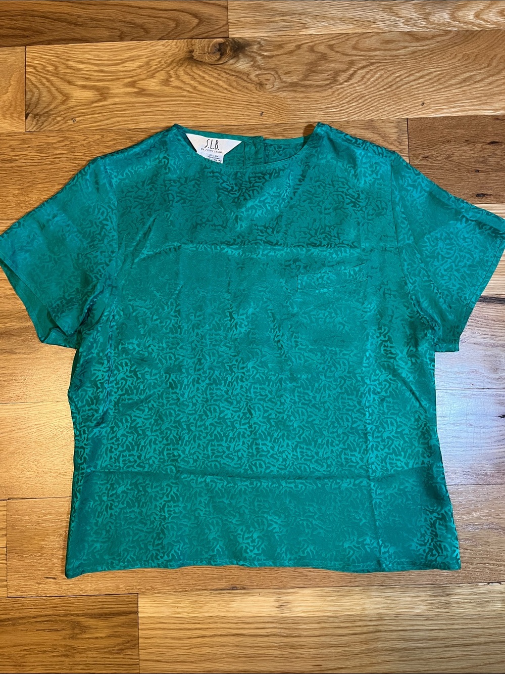 Vintage S.L.B. by Sunny Leigh Silk Blouse, Size Large